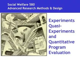 Social Welfare 580 Advanced Research Methods &amp; Design