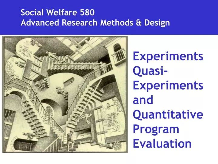 social welfare 580 advanced research methods design