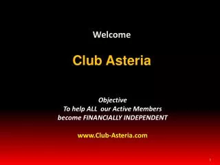 Welcome Club Asteria