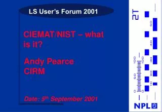 LS User’s Forum 2001
