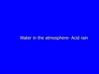 Water in the atmosphere- Acid rain