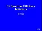 US Spectrum Efficiency Initiatives - slide 1