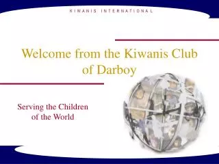 Welcome from the Kiwanis Club of Darboy