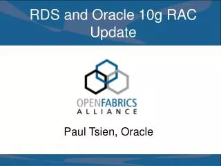 RDS and Oracle 10g RAC Update