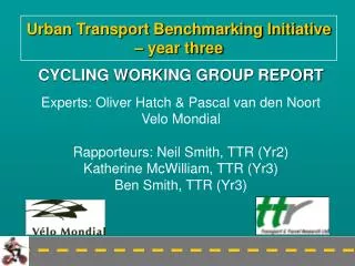 Urban Transport Benchmarking Initiative – year three