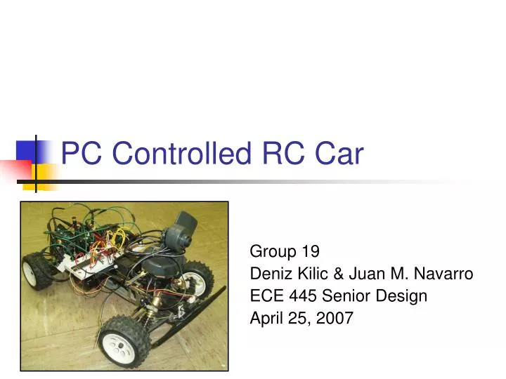 pc controlled rc car