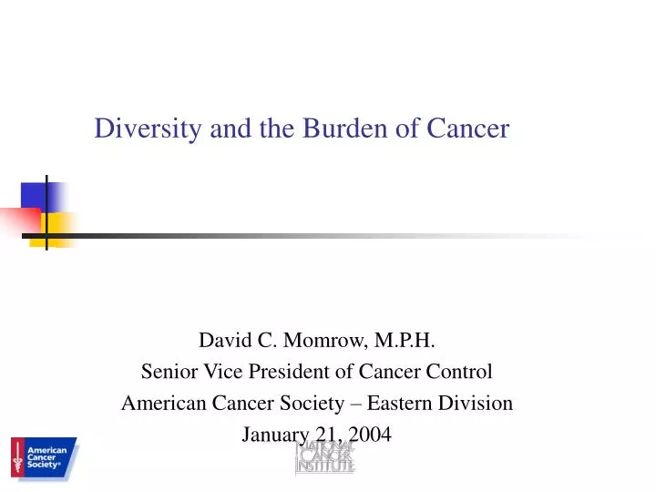 diversity and the burden of cancer