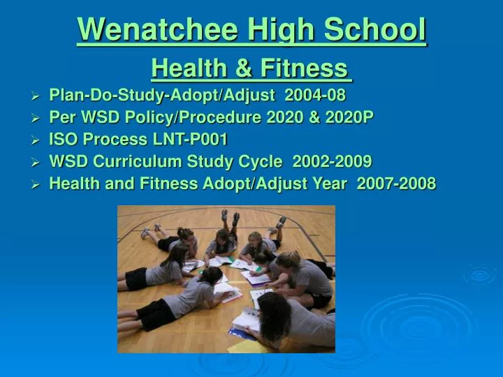 wenatchee high school health fitness