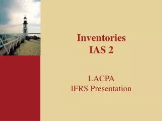 Inventories IAS 2