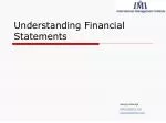 Understanding Financial Statements - slide 1