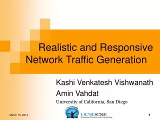 Realistic and Responsive Network Traffic Generation