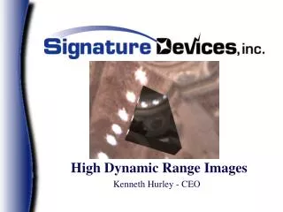 High Dynamic Range Images