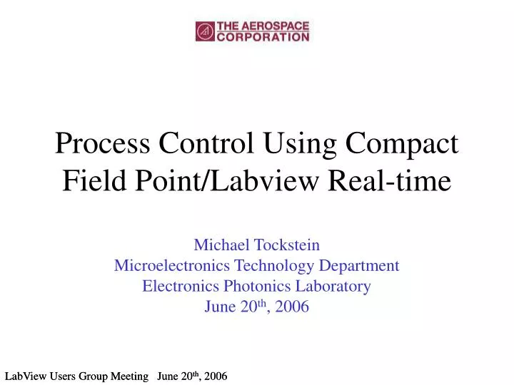 process control using compact field point labview real time