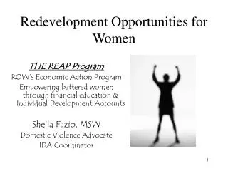Redevelopment Opportunities for Women