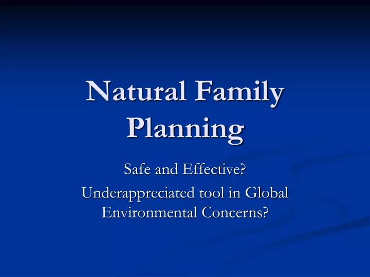 natural family planning