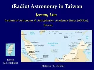 (Radio) Astronomy in Taiwan