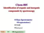 Chem-805 Identification of organic and inorganic compounds by spectroscopy
