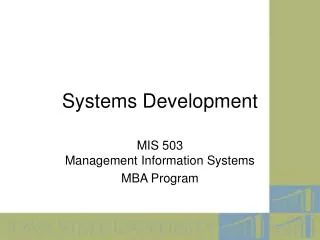 Systems Development