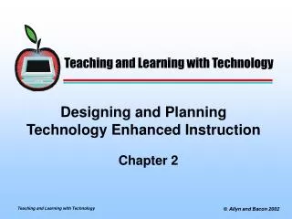 Designing and Planning Technology Enhanced Instruction