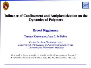Influence of Confinement and Antiplasticization on the Dynamics of Polymers