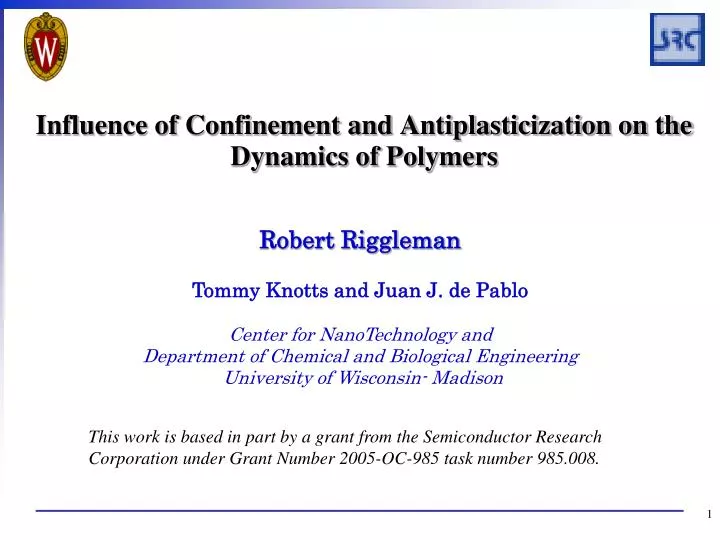 influence of confinement and antiplasticization on the dynamics of polymers