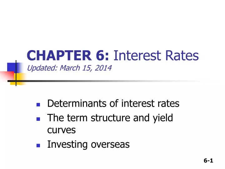 chapter 6 interest rates updated march 15 2014