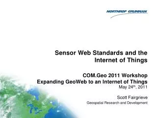 Sensor Web Standards and the Internet of Things