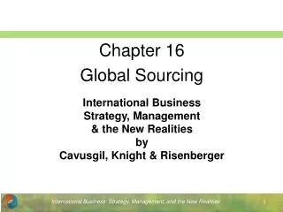International Business Strategy, Management &amp; the New Realities by Cavusgil, Knight &amp; Risenberger