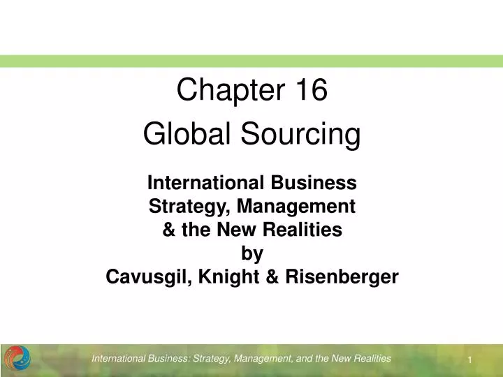 international business strategy management the new realities by cavusgil knight risenberger