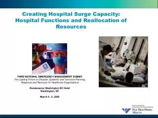 Creating Hospital Surge Capacity: Hospital Functions and Reallocation of Resources