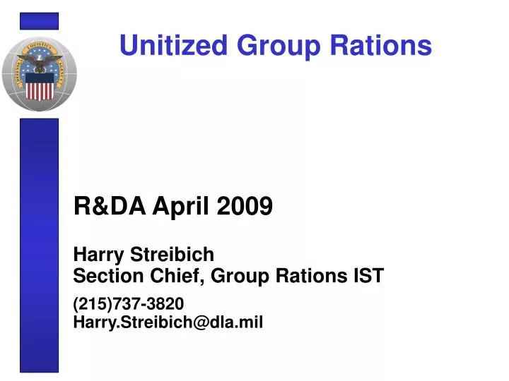 unitized group rations