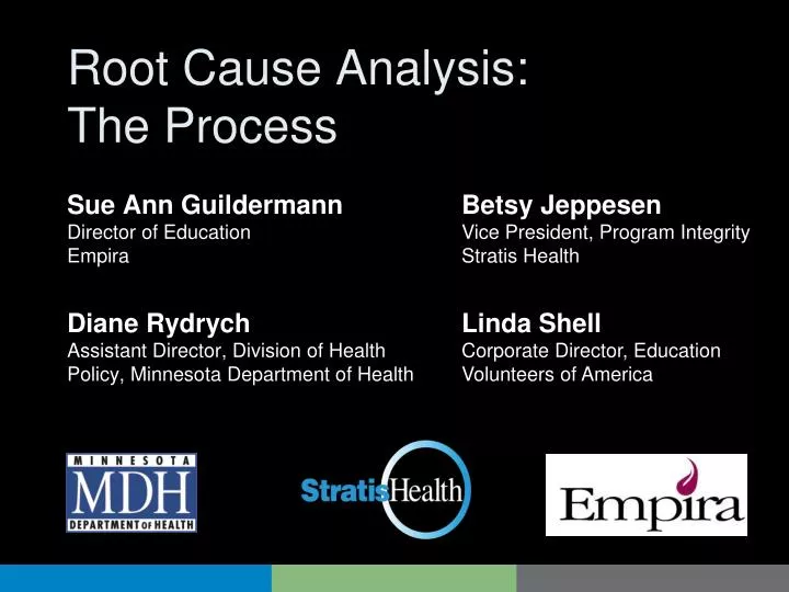 root cause analysis the process