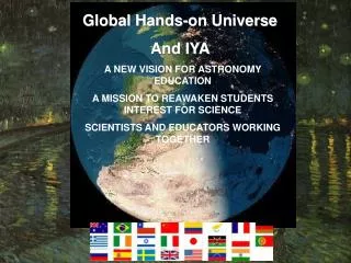 A NEW VISION FOR ASTRONOMY EDUCATION A MISSION TO REAWAKEN STUDENTS INTEREST FOR SCIENCE SCIENTISTS AND EDUCATORS WORKIN