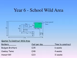 Year 6 - School Wild Area