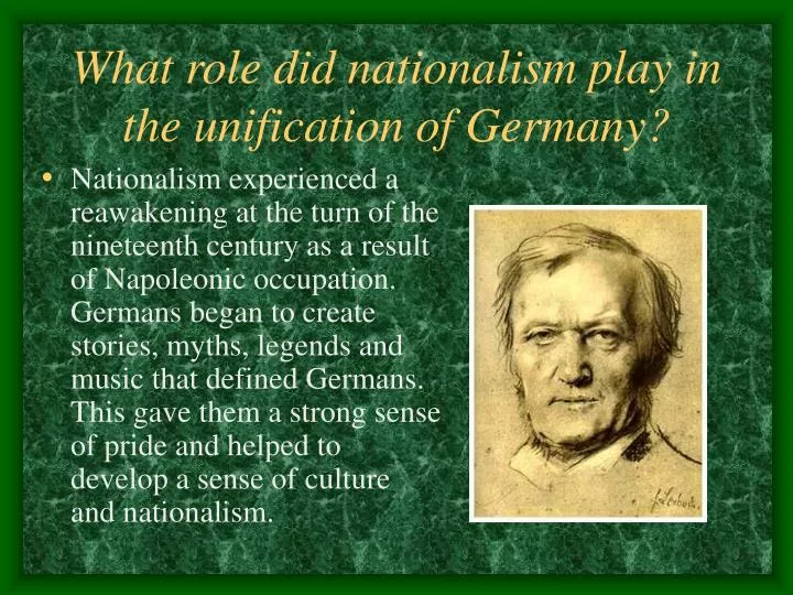 what role did nationalism play in the unification of germany