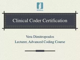Clinical Coder Certification