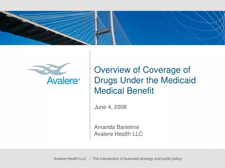 overview of coverage of drugs under the medicaid medical benefit