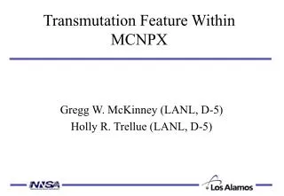Transmutation Feature Within MCNPX