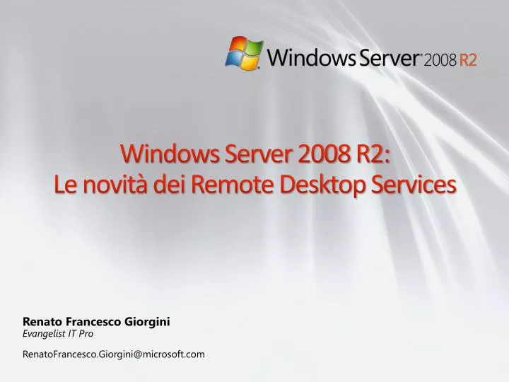 windows server 2008 r2 le novit dei remote desktop services
