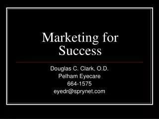 Marketing for Success