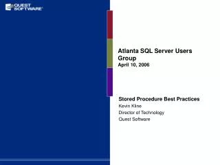Atlanta SQL Server Users Group April 10, 2006