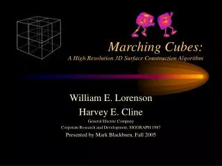 Marching Cubes: A High Resolution 3D Surface Construction Algorithm