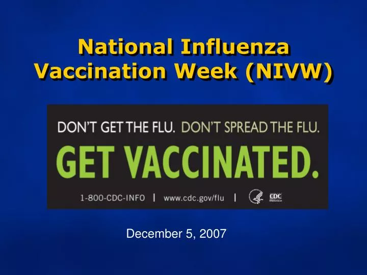national influenza vaccination week nivw