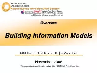 Overview Building Information Models