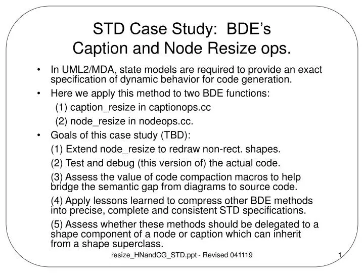 std case study bde s caption and node resize ops