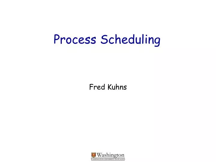 process scheduling