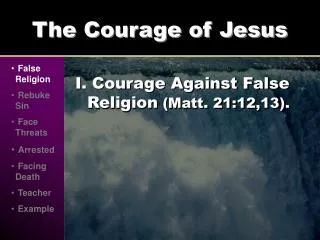 The Courage of Jesus