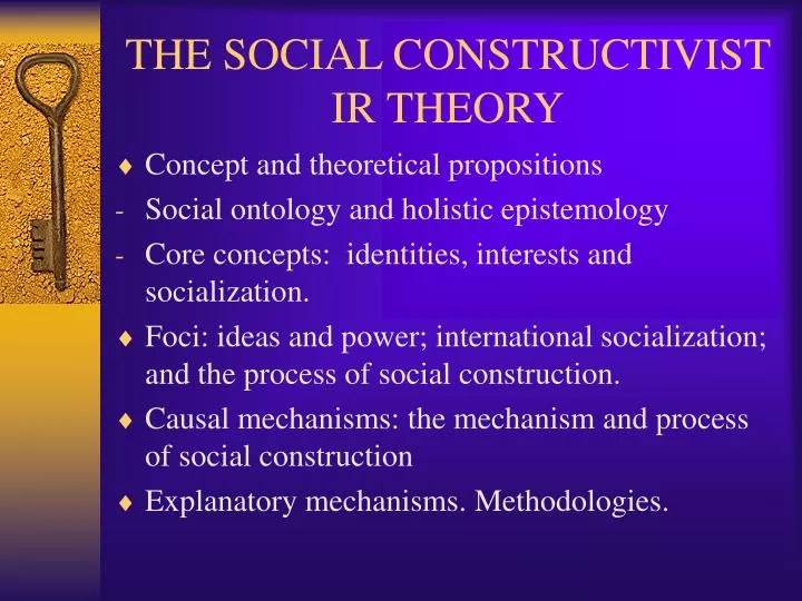 the social constructivist ir theory