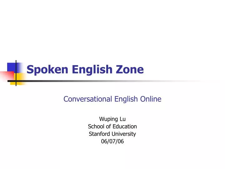 spoken english zone
