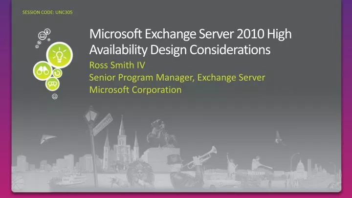 microsoft exchange server 2010 high availability design considerations